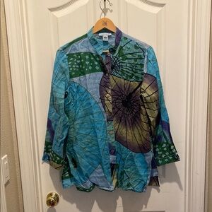 Citron Santa Monica women’s 100% linen blouse- medium